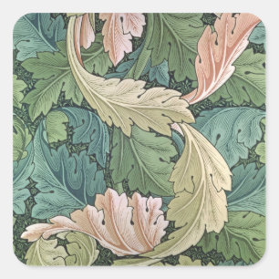 Adesivo Quadrado Design do papel de parede do "Acanthus", 1875