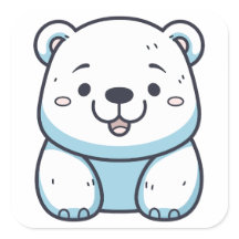 Design do Urso Polar de Kawaii