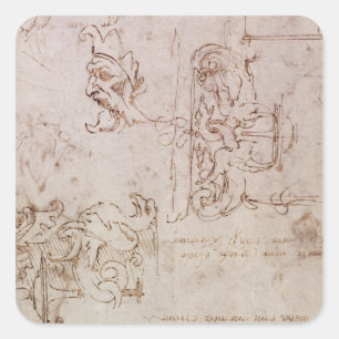 Adesivo Quadrado Design esboçado para a mobília e as decorações