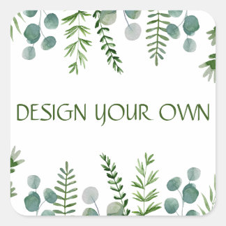 Adesivo Quadrado Design floral