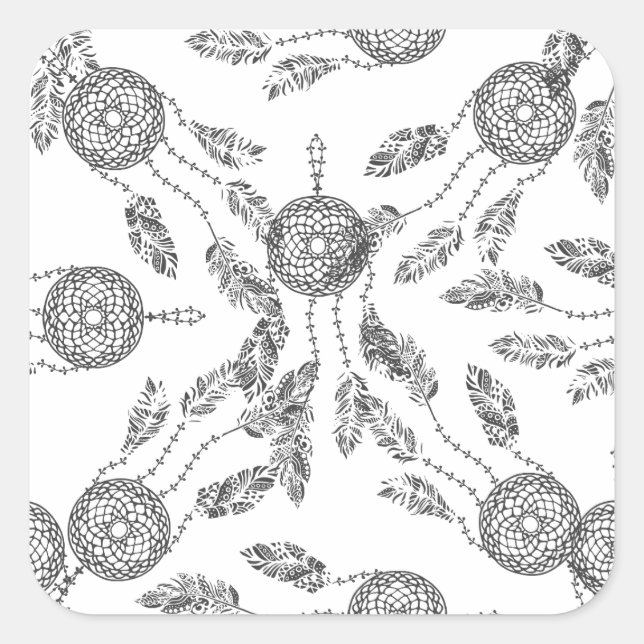 Adesivo Quadrado Design ideal do coletor (Frente)