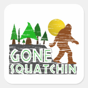 Adesivo Quadrado Design ido original de Squatchin