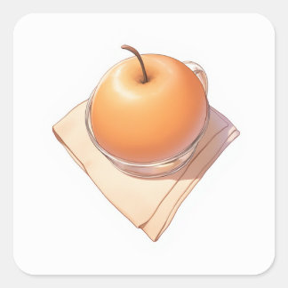 Adesivo Quadrado Design inspirado no Ghibli