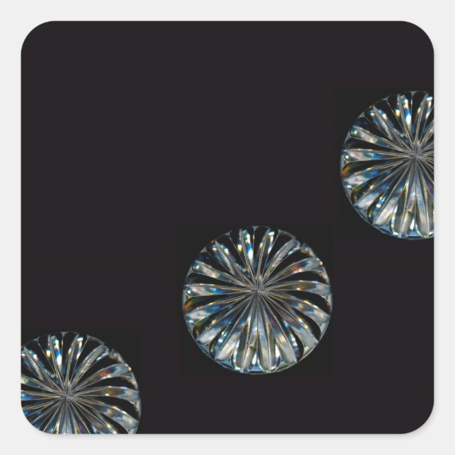 Adesivo Quadrado Design irlandês - The Crystal Collection (Frente)