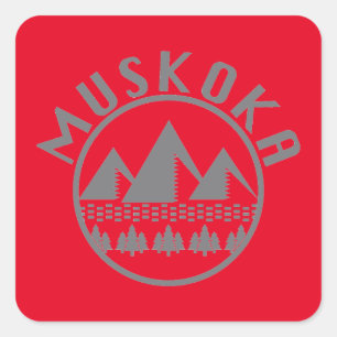 Adesivo Quadrado Design Muskoka - Stickers Quadrados