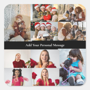 Adesivo Quadrado Design seu próprio Poster de Colagem de Fotos 10