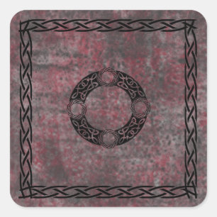 Adesivo Quadrado Designs de nó irlandeses