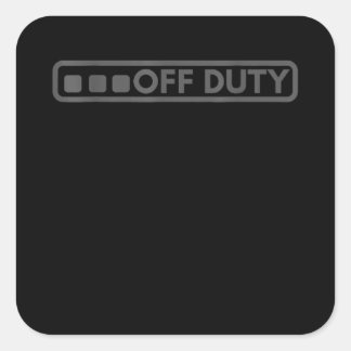 Adesivo Quadrado Desligado Perfeito Para Polícia Do Exército Polici