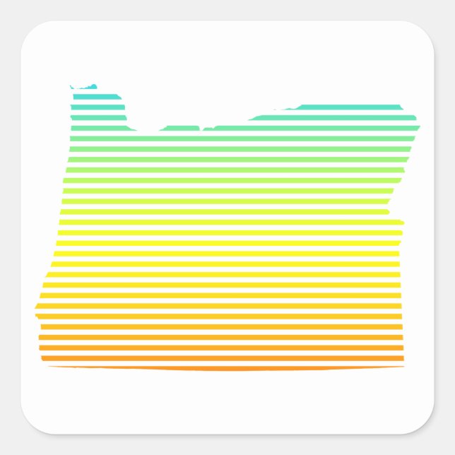 Adesivo Quadrado desmaio de oregon (Frente)