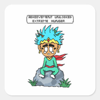 Adesivo Quadrado Desmontagem da Selva do Rei Eric – Pixel Art