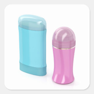 Adesivo Quadrado Desodorizantes anti-transpirantes de rolha e de pa