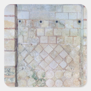 Adesivo Quadrado Detalhe da parede da cripta de St Paul