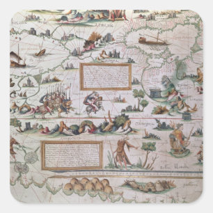 Adesivo Quadrado Detalhe da Sibéria