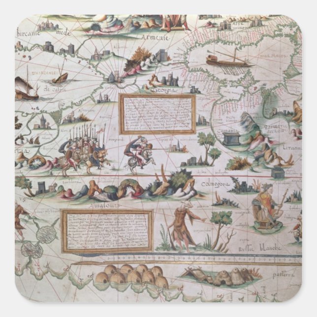 Adesivo Quadrado Detalhe da Sibéria (Frente)