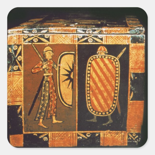 Adesivo Quadrado Detalhe de um tórax de casamento (Frente)