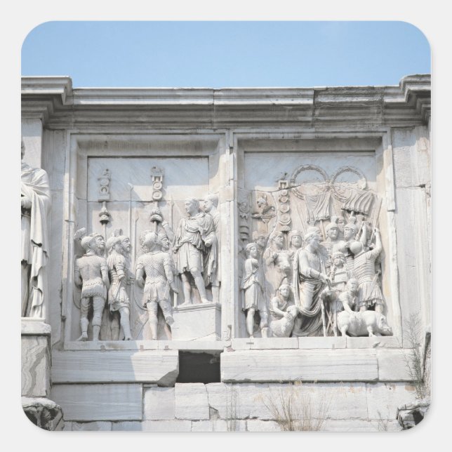 Adesivo Quadrado Detalhe do Arch de Constantina (Frente)