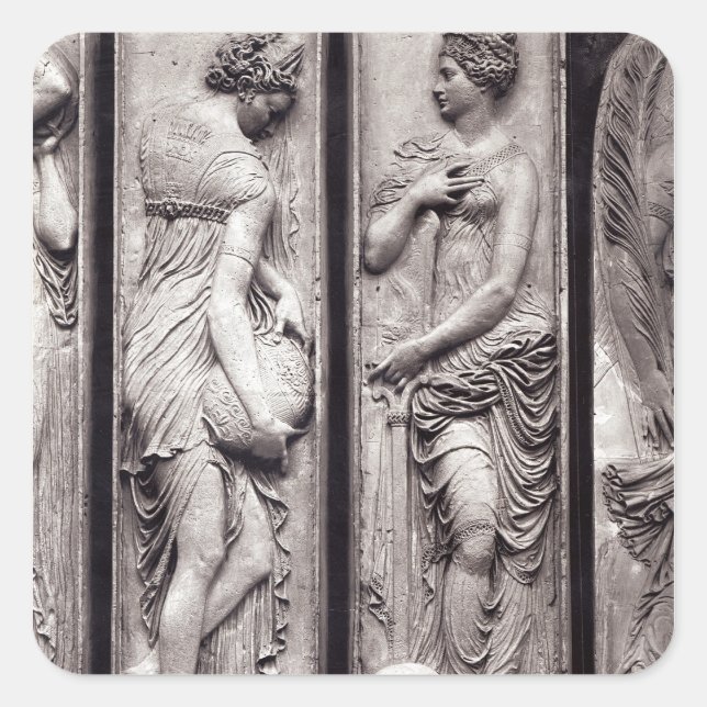 Adesivo Quadrado Detalhes dos alivios (Frente)