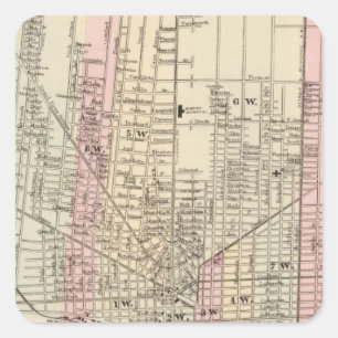 Adesivo Quadrado Detroit