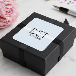 Adesivo Quadrado Detroit Michigan Personalised Sticker