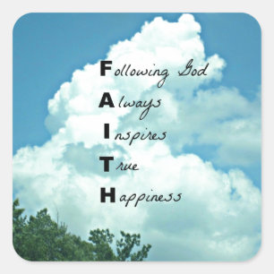 Adesivo Quadrado Deus de seguimento…