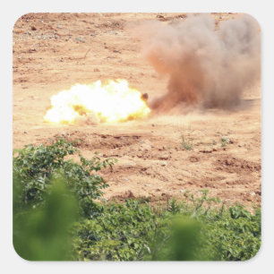 Adesivo Quadrado Dez blocos de metade-libra de TNT