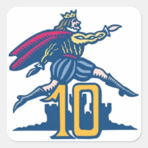 Adesivo Quadrado Dez Lordes a saltar