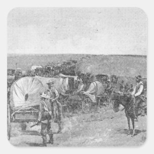 Adesivo Quadrado Dez minutos antes da grande precipitação