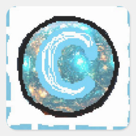 Adesivo Quadrado Dia da Lua