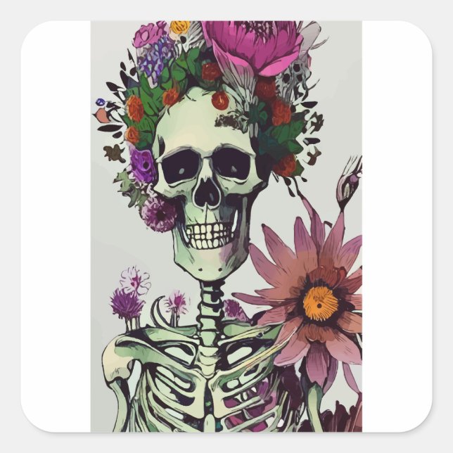 Adesivo Quadrado Dia das Bruxas (Frente)