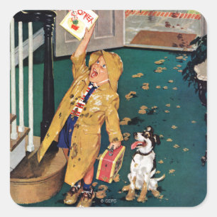 Adesivo Quadrado Dia das mães feliz