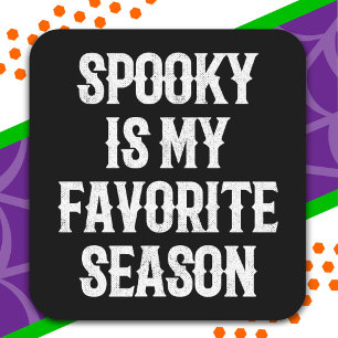 Adesivo Quadrado Dia de as Bruxas engraçado Feliz de Halloween da S