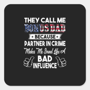 Adesivo Quadrado Dia de os pais   Chamam-Me Pai De Bônus