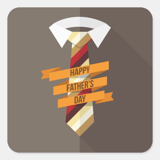 Adesivo Quadrado Dia de os pais Feliz (Frente)