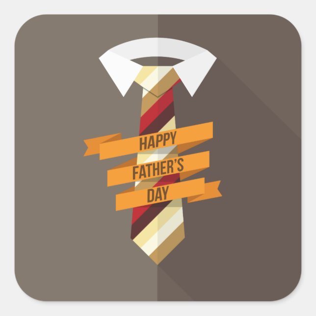 Adesivo Quadrado Dia de os pais Feliz (Frente)