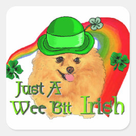 Adesivo Quadrado Dia de São Patrício da Pomerânia