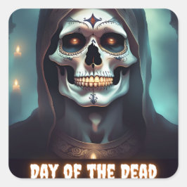 Adesivo Quadrado Dia do Crânio Morto