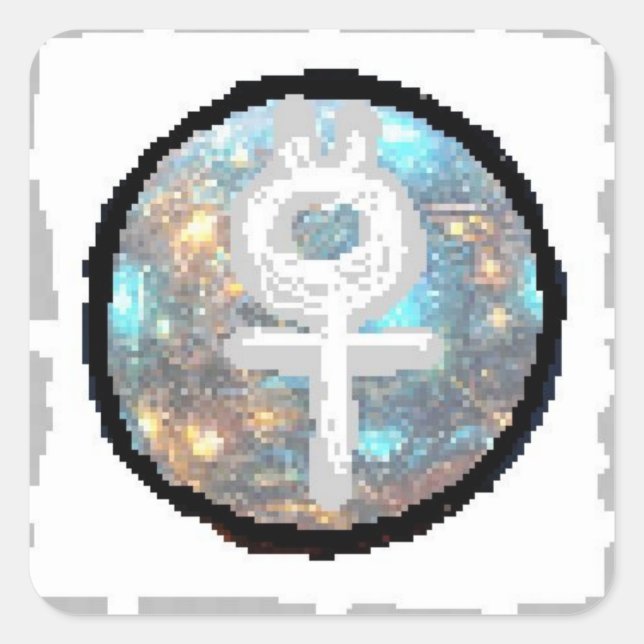 Adesivo Quadrado Dia do Mercúrio (Frente)