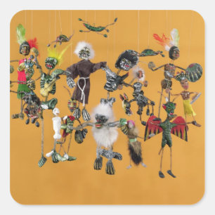 Adesivo Quadrado Dia dos Mortos, de Oaxaca