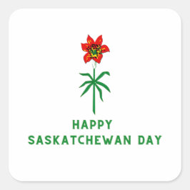 ADESIVO QUADRADO DIA FELIZ DE SASKATCHEWAN