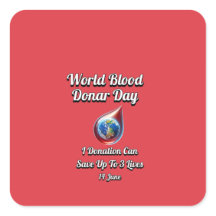 Dia Mundial de Doadores de Sangue. 14 de junho