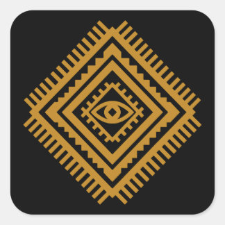Adesivo Quadrado Diamante Protetor Amazigh Atlas — Berbere Tribal