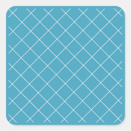 Adesivo Quadrado Diamond Pattern Aqua