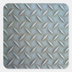 Adesivo Quadrado Diamond Plate Steel