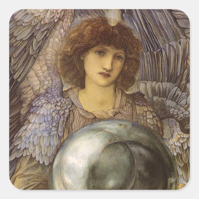Adesivo Quadrado Dias de Criação, Primeiro Dia de Burne Jones (Frente)