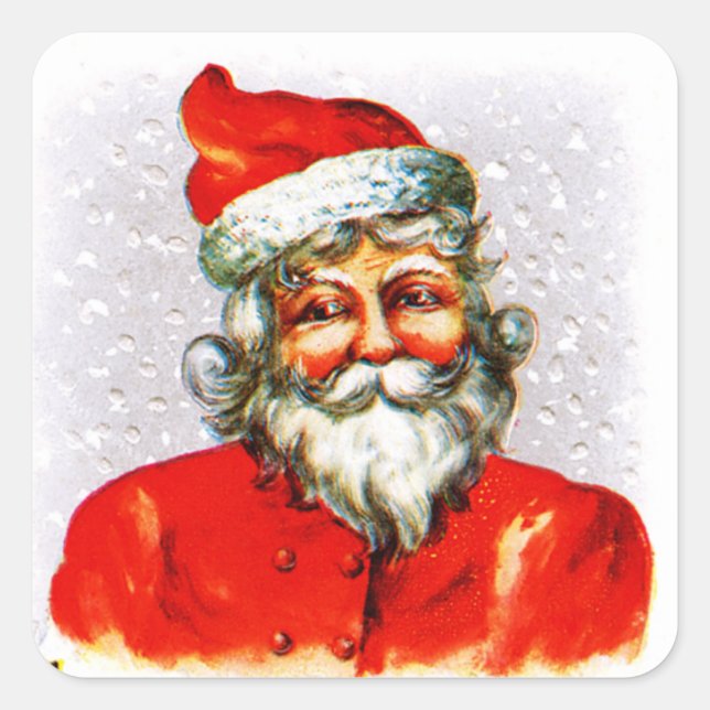 Adesivo Quadrado Dias de Natal alegres (Frente)