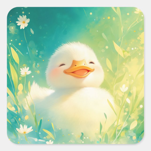 Adesivo Quadrado Dias Duchosos de Alegria (Frente)