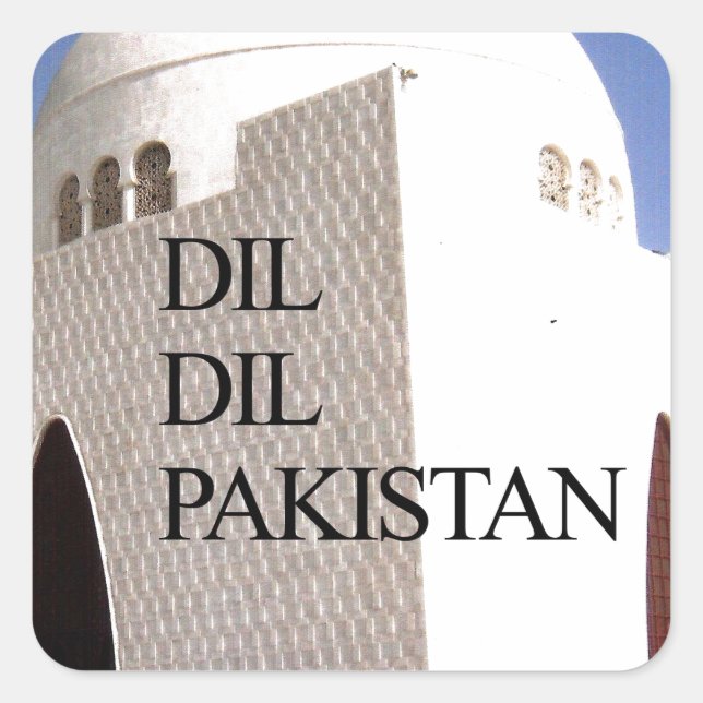 Adesivo Quadrado Dil Pakistan Hakuna Matata (Frente)