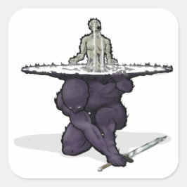 Adesivo Quadrado Dimiti, deus quebrado do equilíbrio