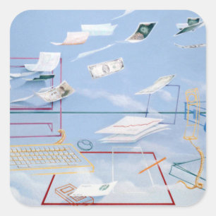 Adesivo Quadrado Dinheiro mágico