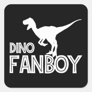 Adesivo Quadrado Dino Fanboy - Lover do Dinossauro
